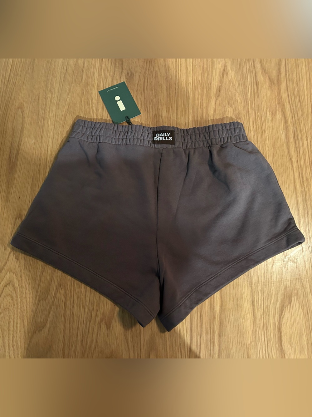 Daily Drills Super Shorts - Sunsoaked Mocha with Monochrome Patch Size M/L NWT